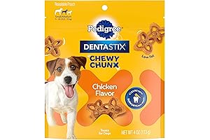Pedigree DENTASTIX Chewy Chunx Dental Dog Treats for Small Dogs