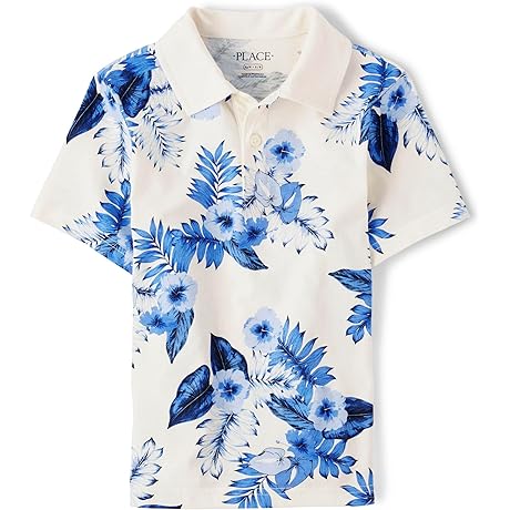 Short Sleeve Boys Floral Shirt