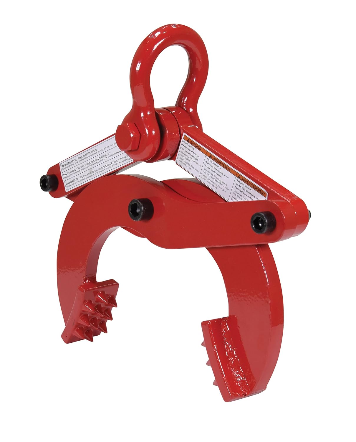 Vestil PAL-16 Steel Single Scissor Pallet Puller 5 In. Jaw Opening 6000 Lb. Pulling Capacity Red