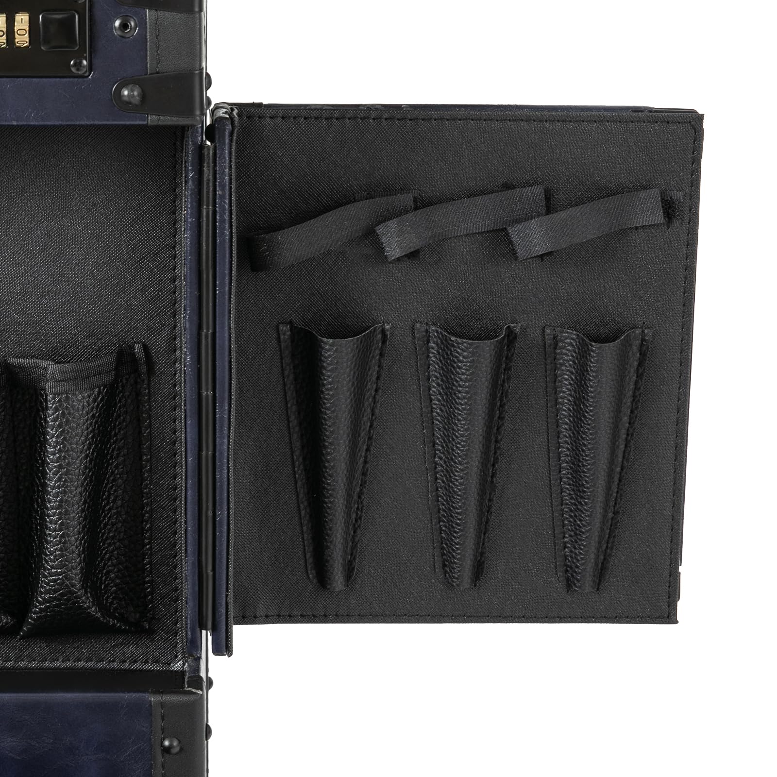 Trolley Beauty Case Kosmetikkoffer Makeup Koffer Schminkkoffer Friseurkoffer Rollwagen Make Up Profi Rollcontainer Auf RäDern Kosmetik Friseurwagen Arbeitswagen Bedienungswagen (Blau)