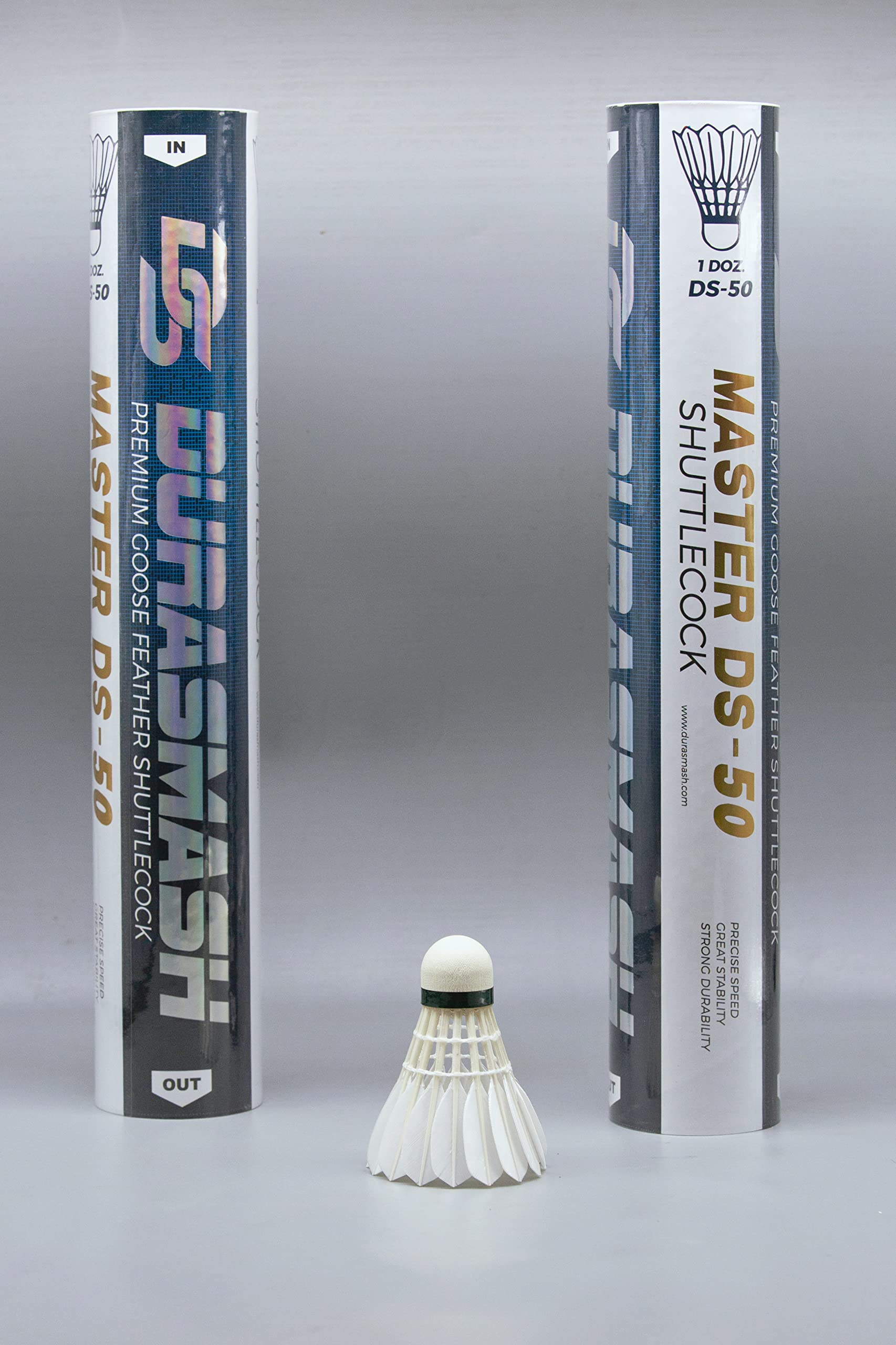 Master DS-50 - Volante de bádminton de plumas de ganso (2 unidades)