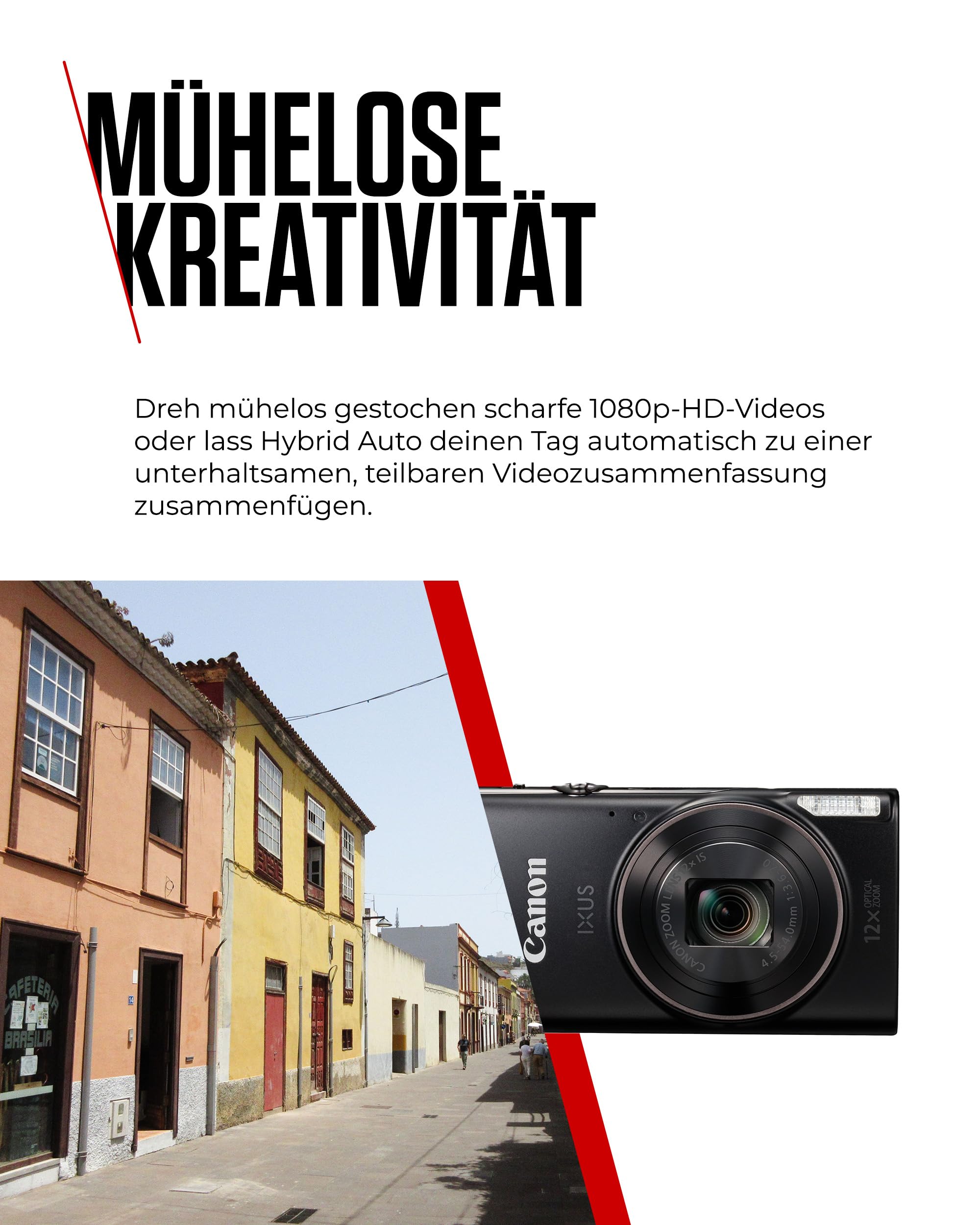 Fotocamera compatta Canon IXUS 285 HS A Black