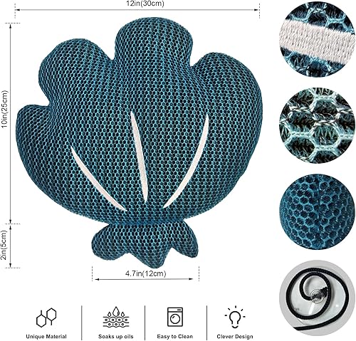 Miniatura 4 de LWuuywa Paquete doble absorbente de espuma para bañera de hidromasaje, limpiador reutilizable de spa y piscina, mantenimiento de agua clara,