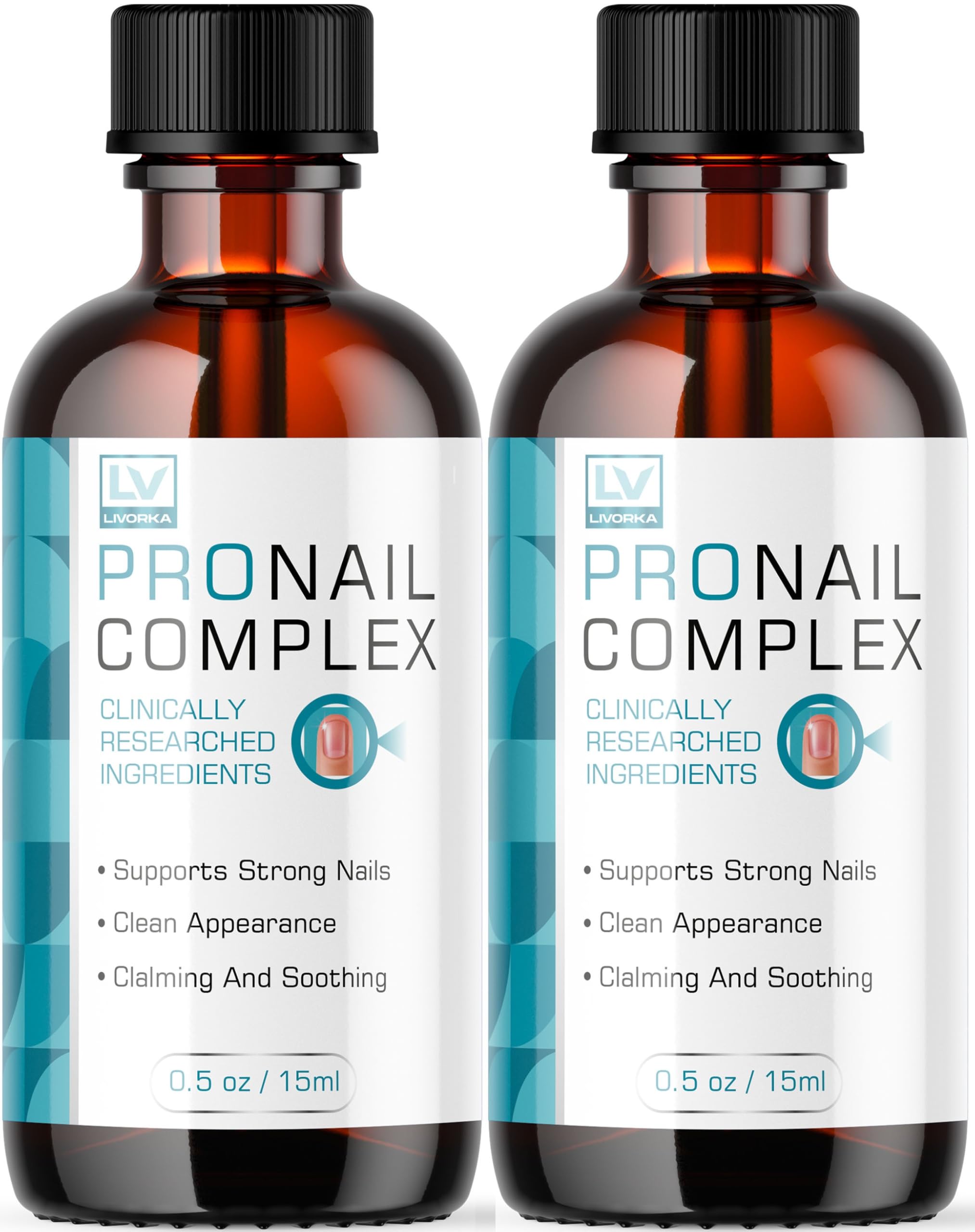 (2 Pack) Pronail Complex - Original Formula Toenail Treatment Pronail Complex Liquid Drops Premium Formula Extra Strength, Pro Nail Complex Oil Liquid Drop All Natural Support, 2 Bottles for 2 Months