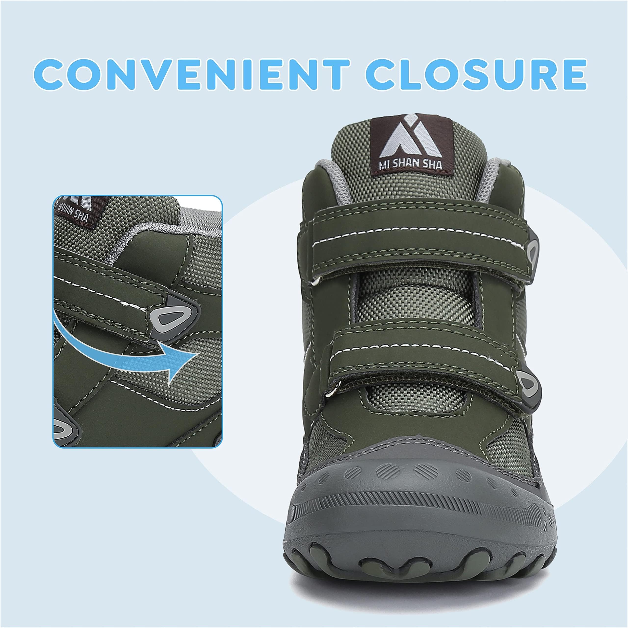 Mishansha Chaussures Randonnée pour Enfants Antidérapant Montagne Trekking Chaussures Taille 24-38 EU