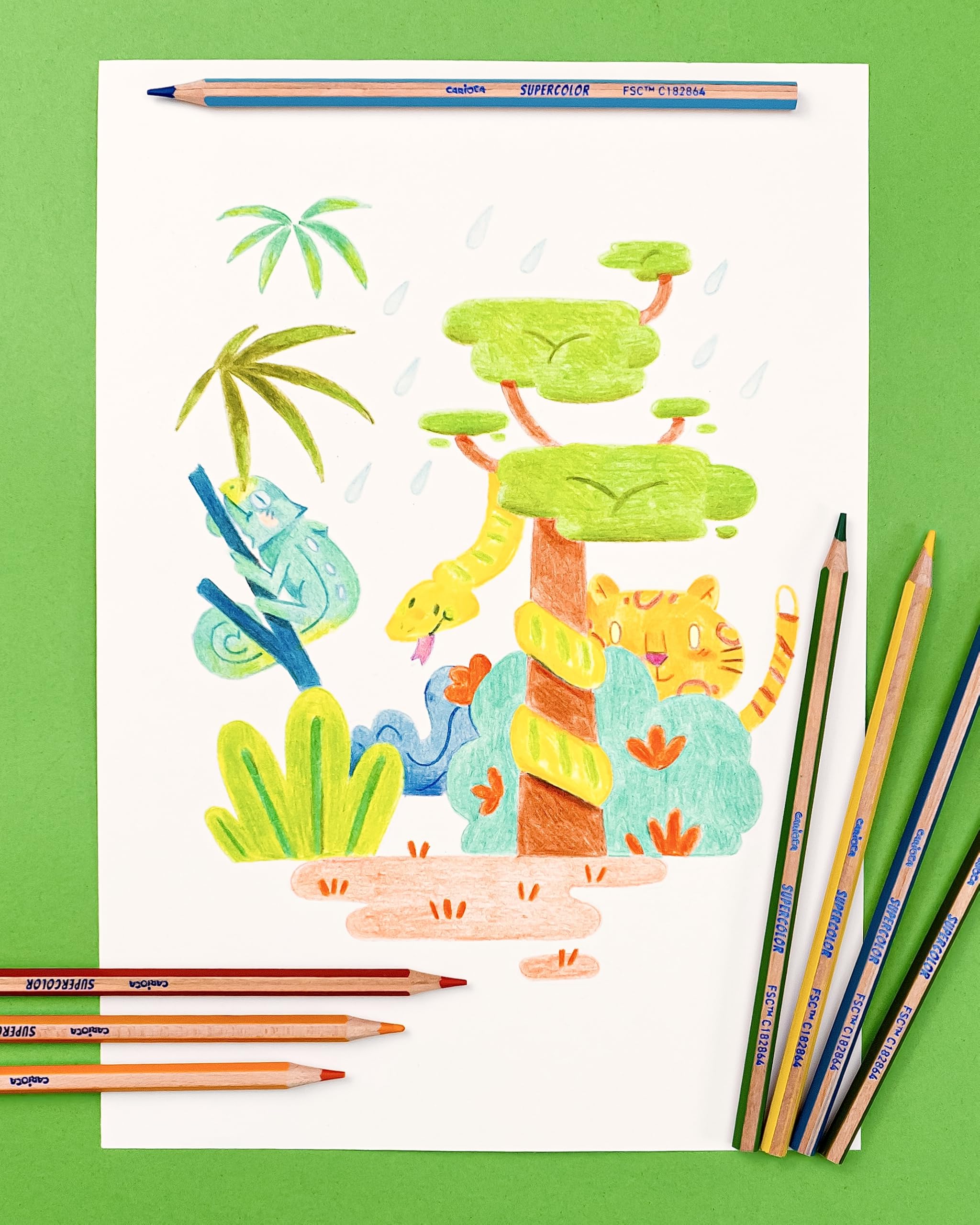 Carioca Bloc de Papel de Dibujo A4 | Ideal para su uso con lápices y rotuladores | Hojas con bordes pre-cortados para facilitar el arrancado |50 hojas de 110grs