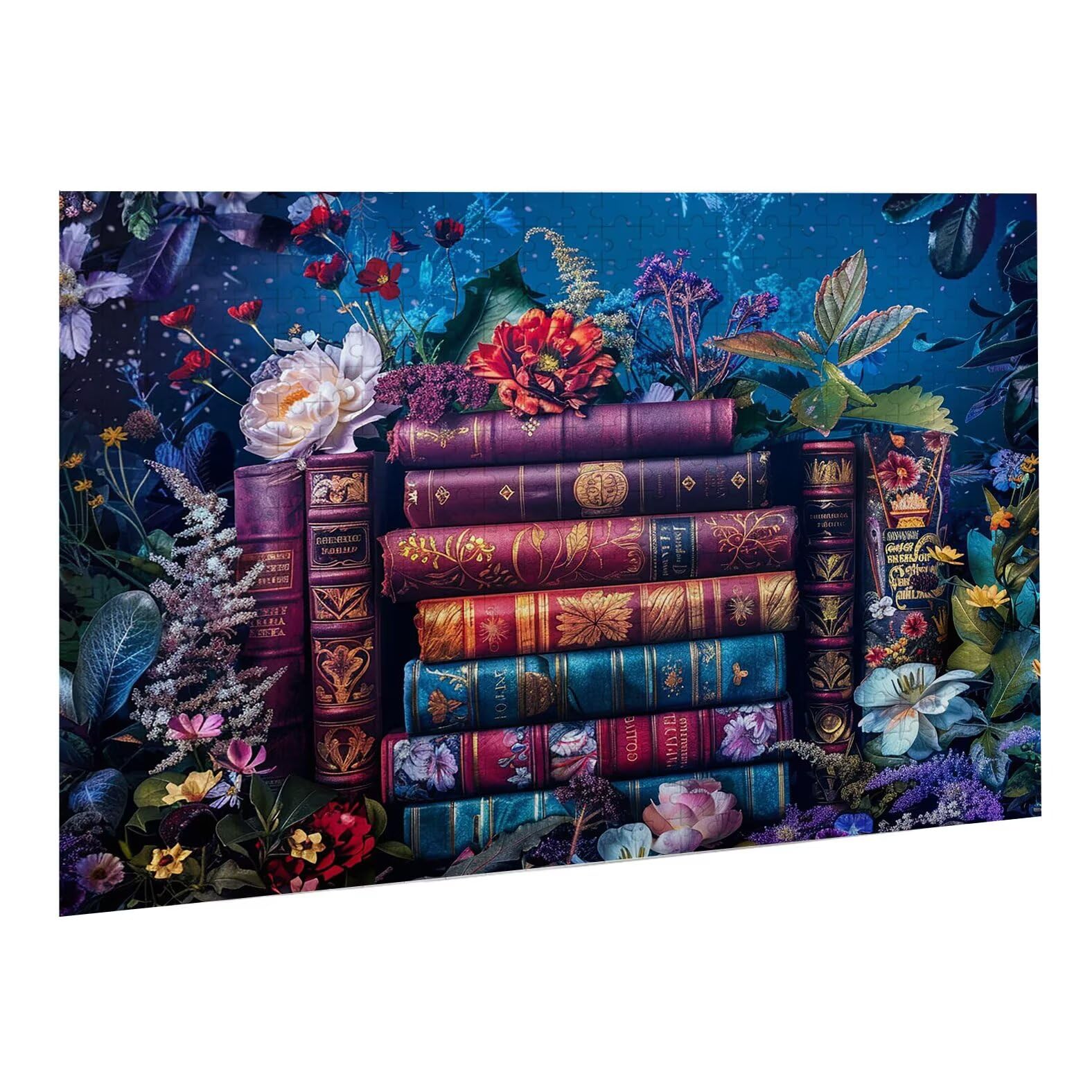 Jigsaw Puzzle, 1000 Pezzi Puzzle Classici, Libro Puzzle Rilassamento Intelligence, Mpossibile Difficile Puzzles impegnativo per adulti Puzzles per Gioco Familiare, Regalo per Amore Amico Fiore K0F-899