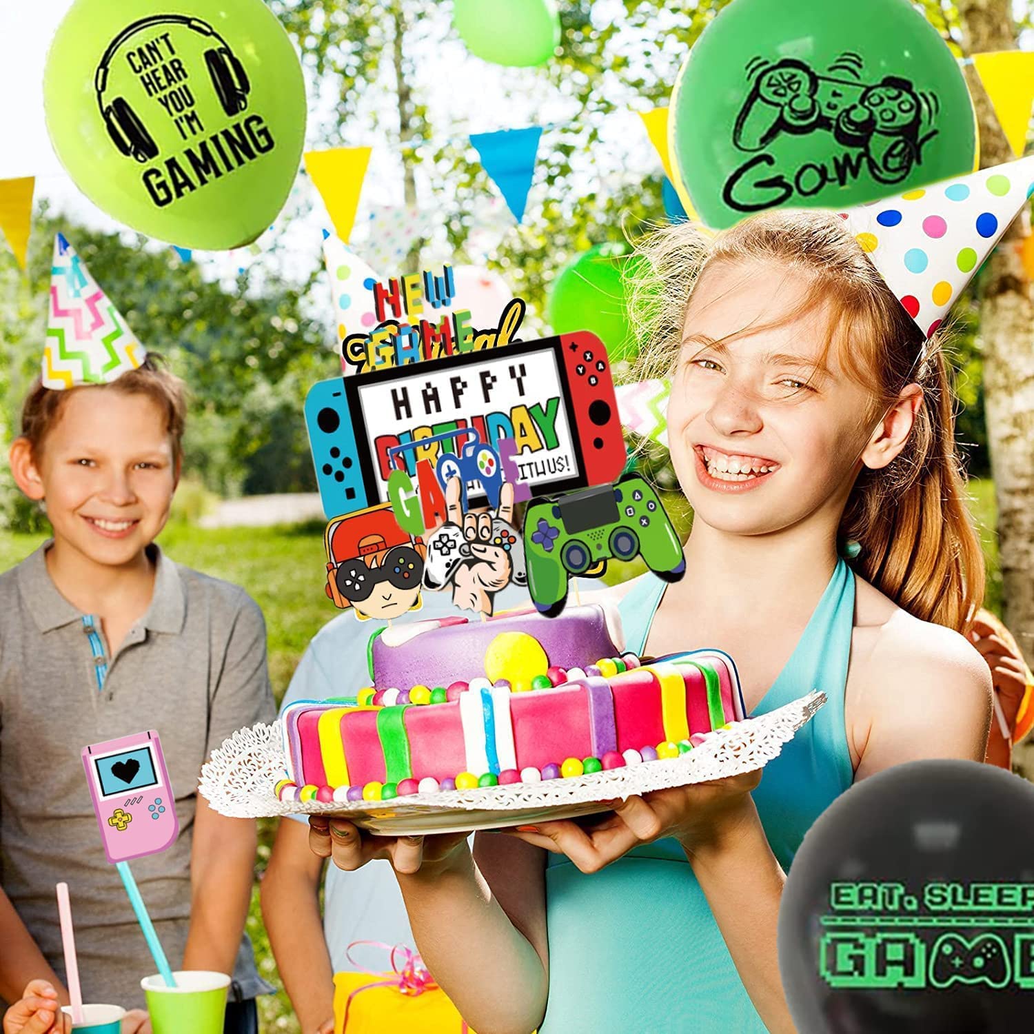 Cartoon Bat Joyeux Anniversaire Cupcake Topper Set Super Hero Birthday Cake Topper Pour Enfants Fete D’anniversaire Cake Decorations Fournitures