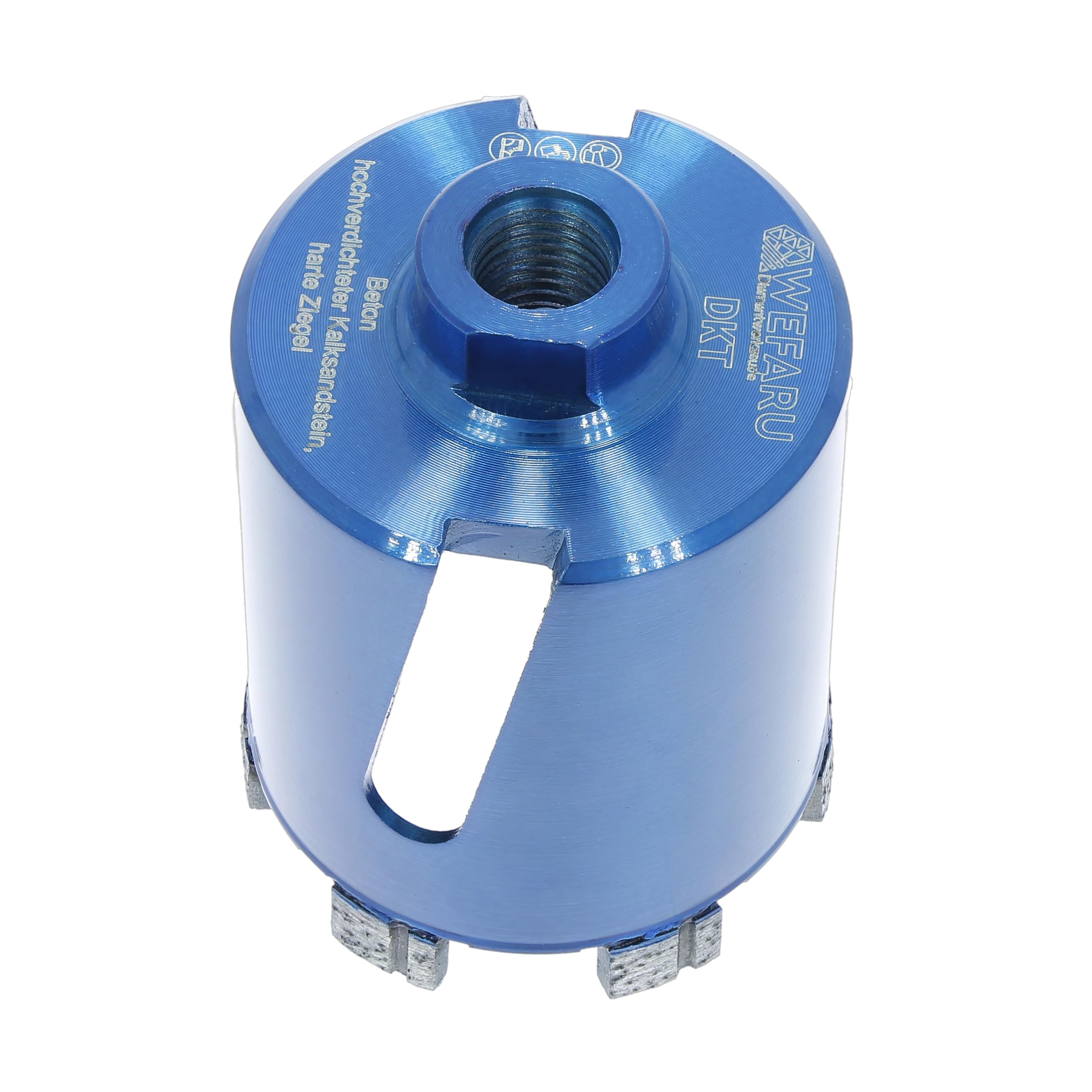 Diamant Dosensenker 68mm SDS Plus Komplett-Set – WEFARU DKT | Schrägschlitz, Unterputzdose, Beton, für Kombihammer, inkl. Adapter + Zentrierbohrer