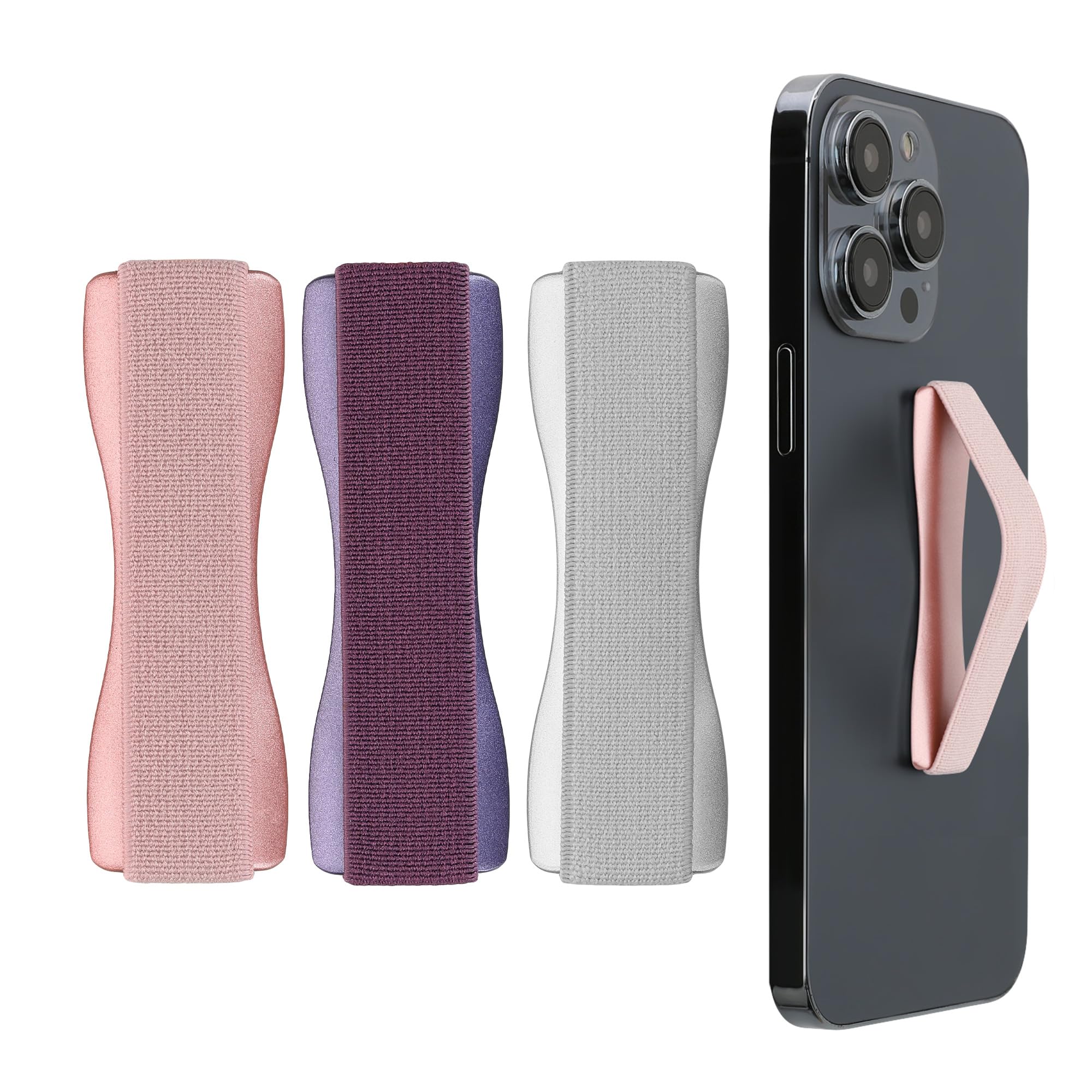 kwmobile Smartphone Fingerhalter 3 Set - Handy Halter Griff Halterung Einhandbedienung - 3X Handyhalter
