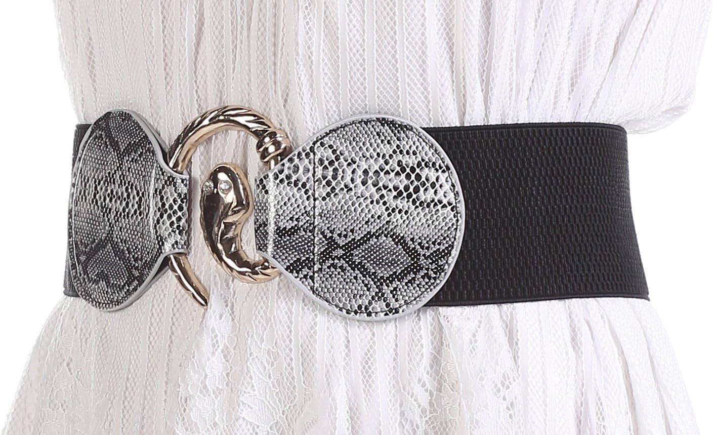 Snake Hook Black Elastic Belt