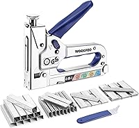 WORKPRO 4-in-1 Staple Gun Manual Brad Nailer with 2000 Staples - Upholstery, Carpentry, DIY Tool