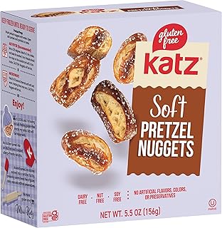 Katz Gluten Free Salted Soft Pretzel Nuggets. Gluten Free Snacks For Adults and Kids. Soy Free, Nut Free, Dairy Free, Kosher. 5.5 oz (Pack of 1)