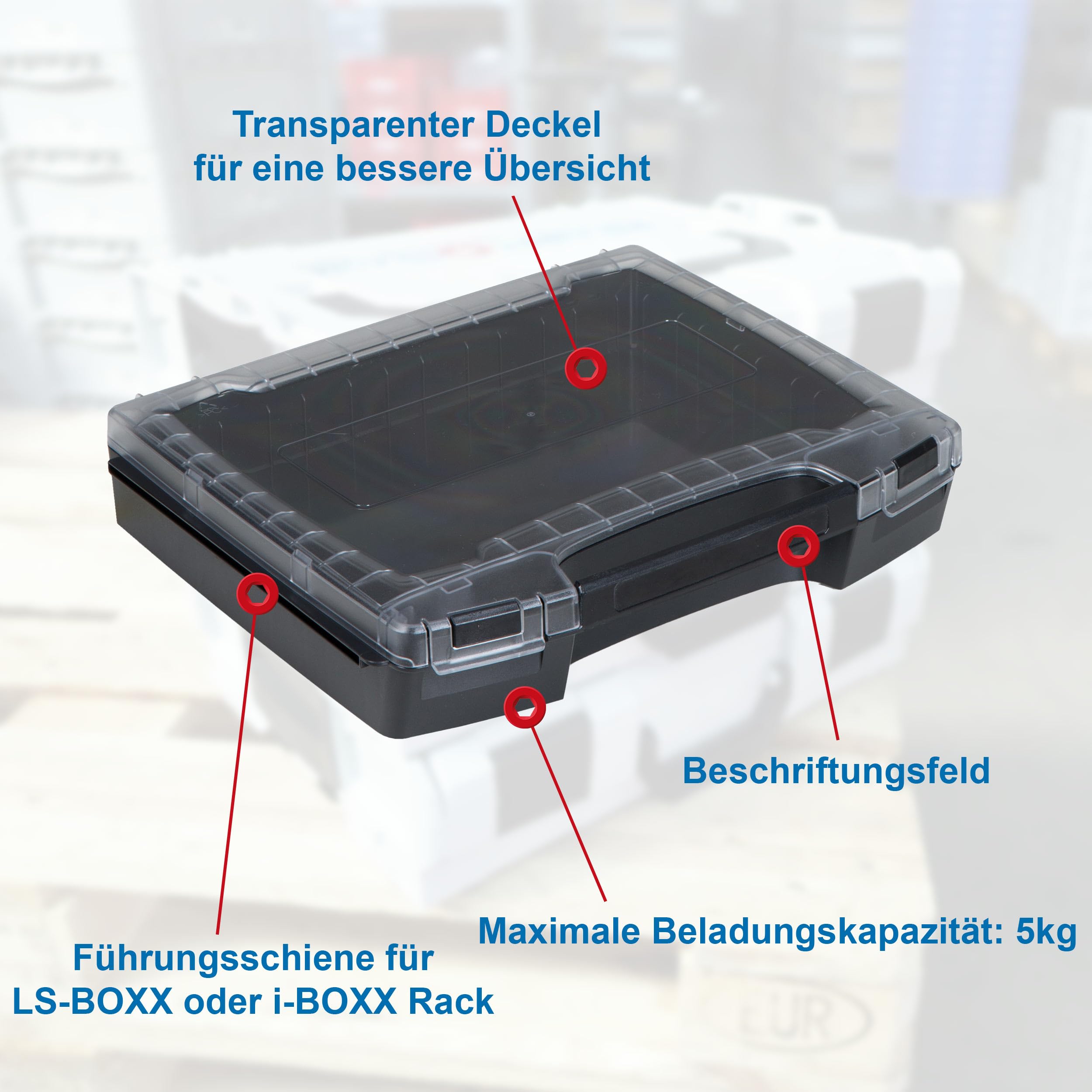 FRANTOS i-BOXX DIN 933 Sechskantschrauben Sortiment - 685 tlg. in Edelstahl A2 I Maschinenschrauben Gewindeschrauben Set Schraubensortiment