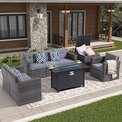 Super Patio 8 Pieces Outdoor Patio Furniture Set with 45”