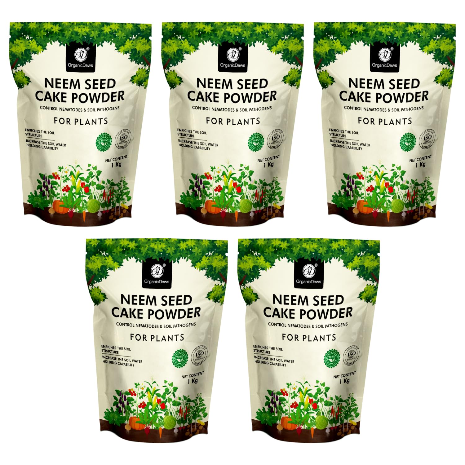 OrganicDews Neem Seed Cake Powder For Plants (5 Kg)(Pack of 1 Kg - 5 Nos) Natural/Organic Manure Fertilizer and Pest Repellent - Best Soil Conditioner/Increases Soil Fertility 5 Kg (B0CQXTTH44) Amazon Price History, Amazon Price Tracker