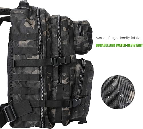 Miniatura 2 de ProCase Mochila táctica 40L grande 3 días militar militar al aire libre paquete de asalto mochilas bolsa de transporte mochilas