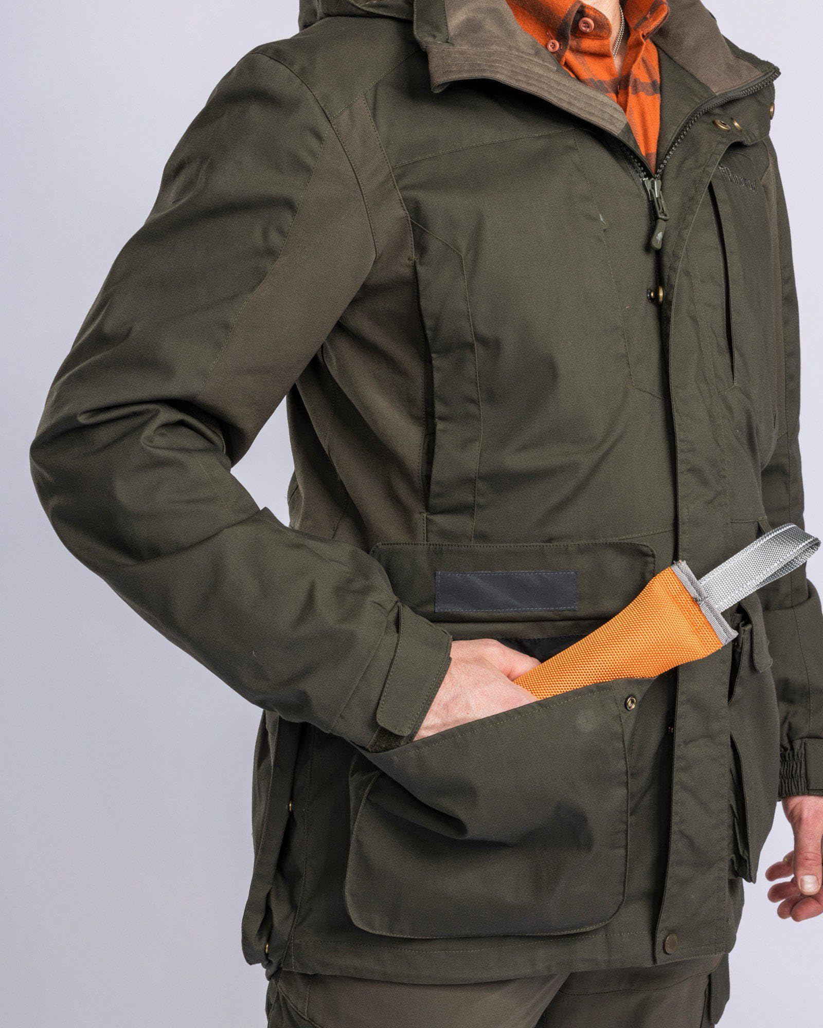 Pinewood Herren Hundesport Trainer Jacke - Outdoor Jacken für Herren - funktionell ausgestattete Jacke mit vielen Taschen und Platz für Hundetraining Zubehör - winddicht und wasserabweisend