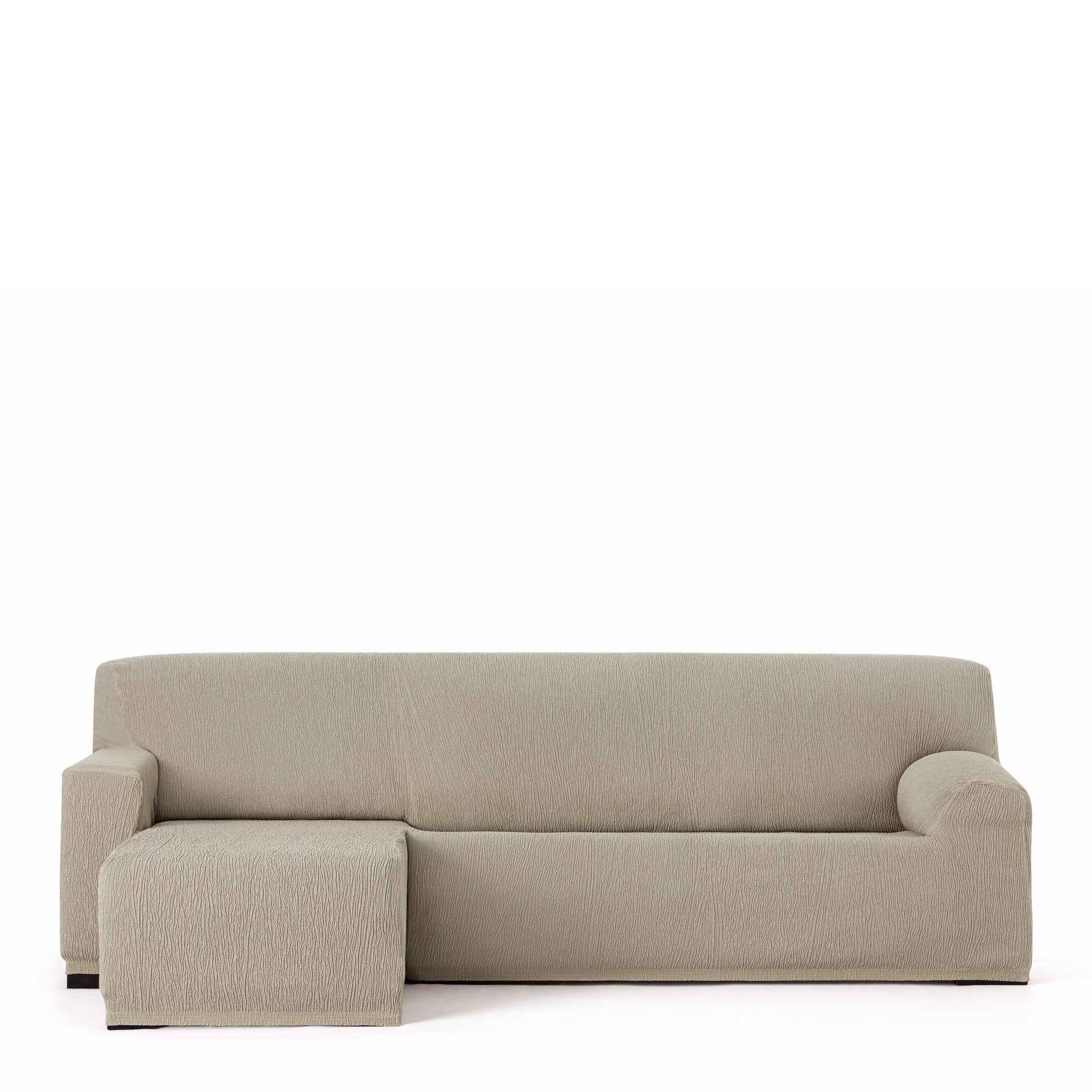 Eysa Llion Lycra Mink Left Short Arm Sofa Cover
