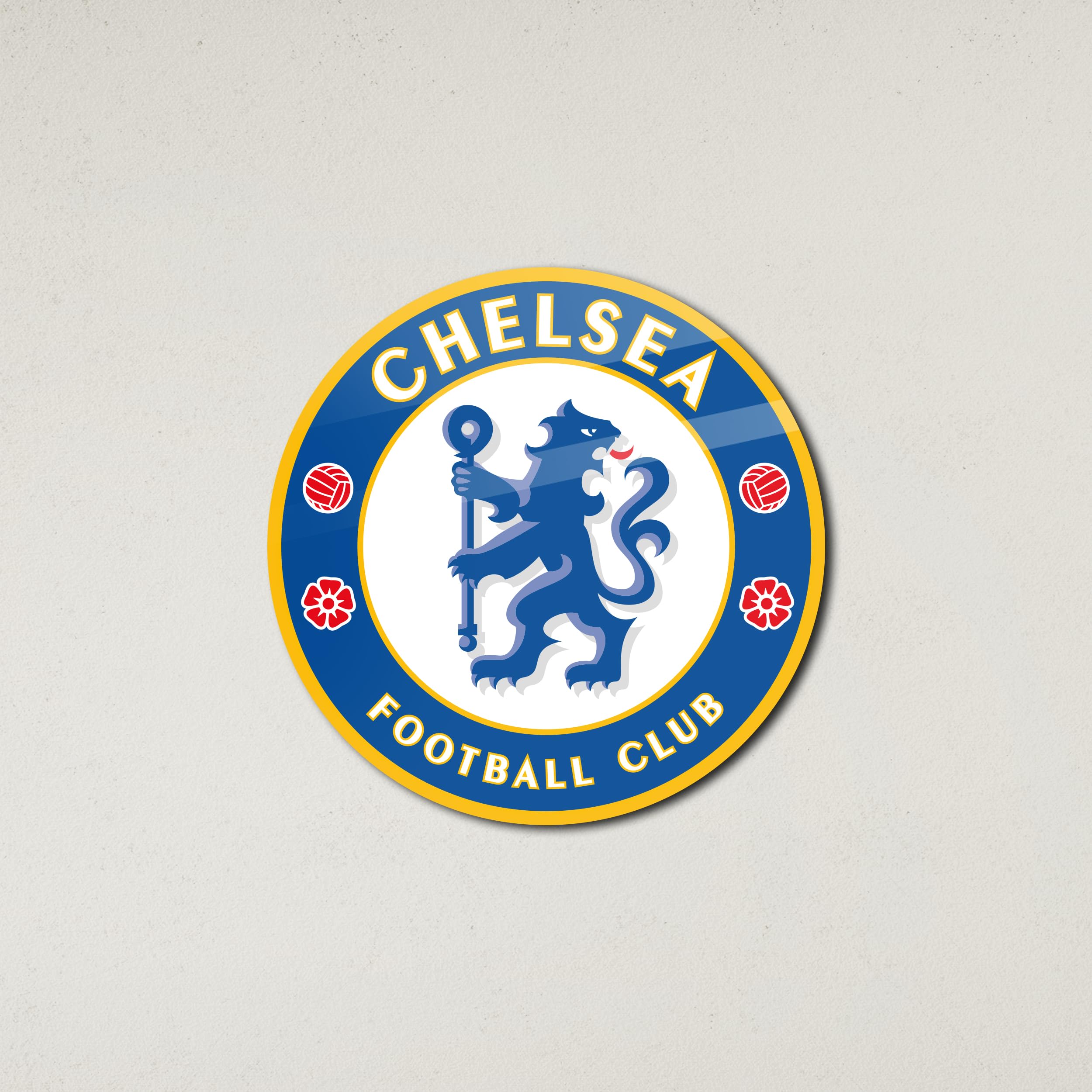 Licensed Décor officially licensed Chelsea FC Plaque (47x47cm) 4mm Acrylic Glass, blue, 47L x 47W cm - Image 2