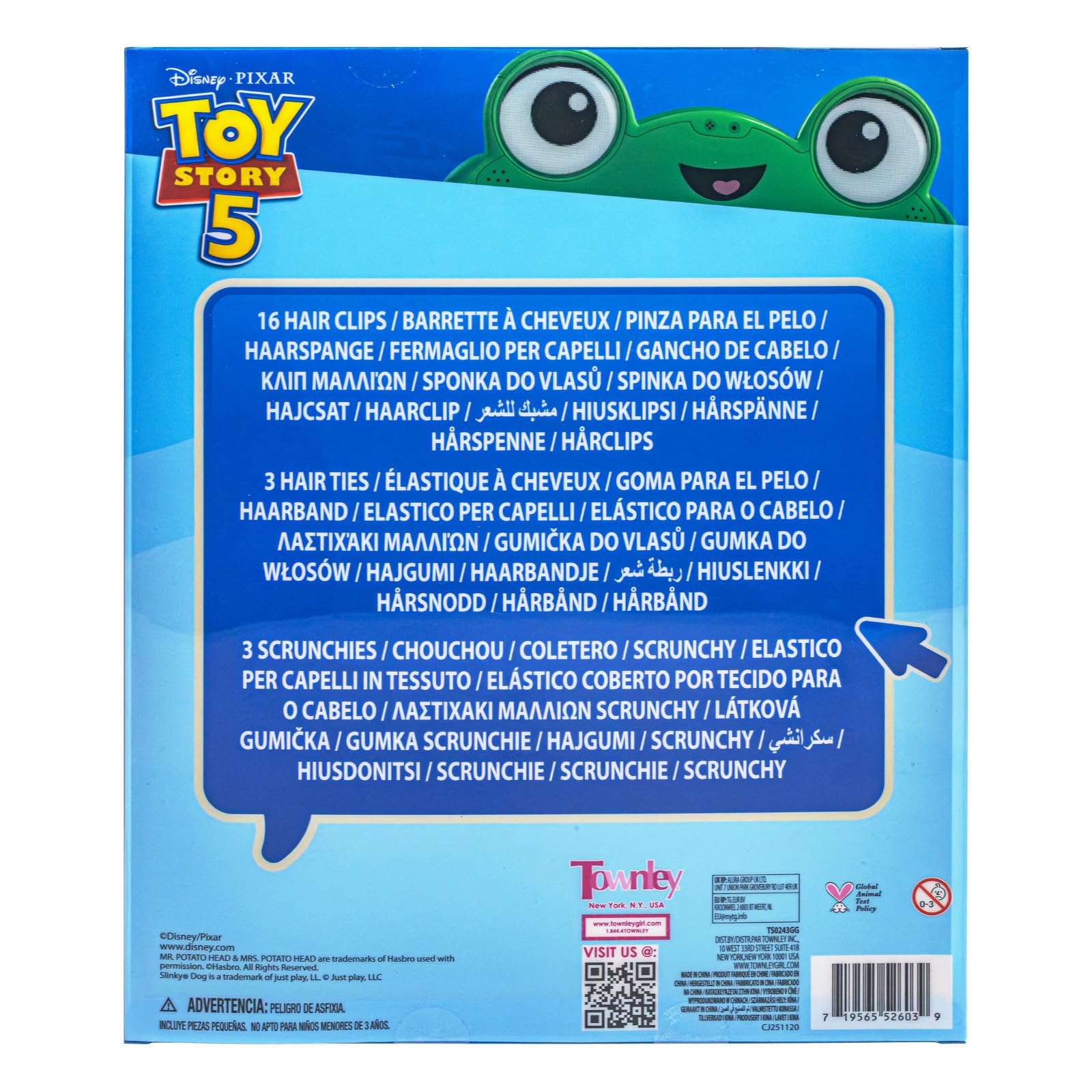 Toy Story Akcesoria do Włosów 22 szt Spinki i Gumki Dziewczynki 3+