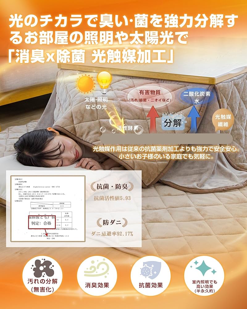 お値下げ[未使用]  コタツ掛け布団   長方形180×220 省スペースタイプ 楽天市場】こたつ布団 長方形 省スペース こたつ掛け布団