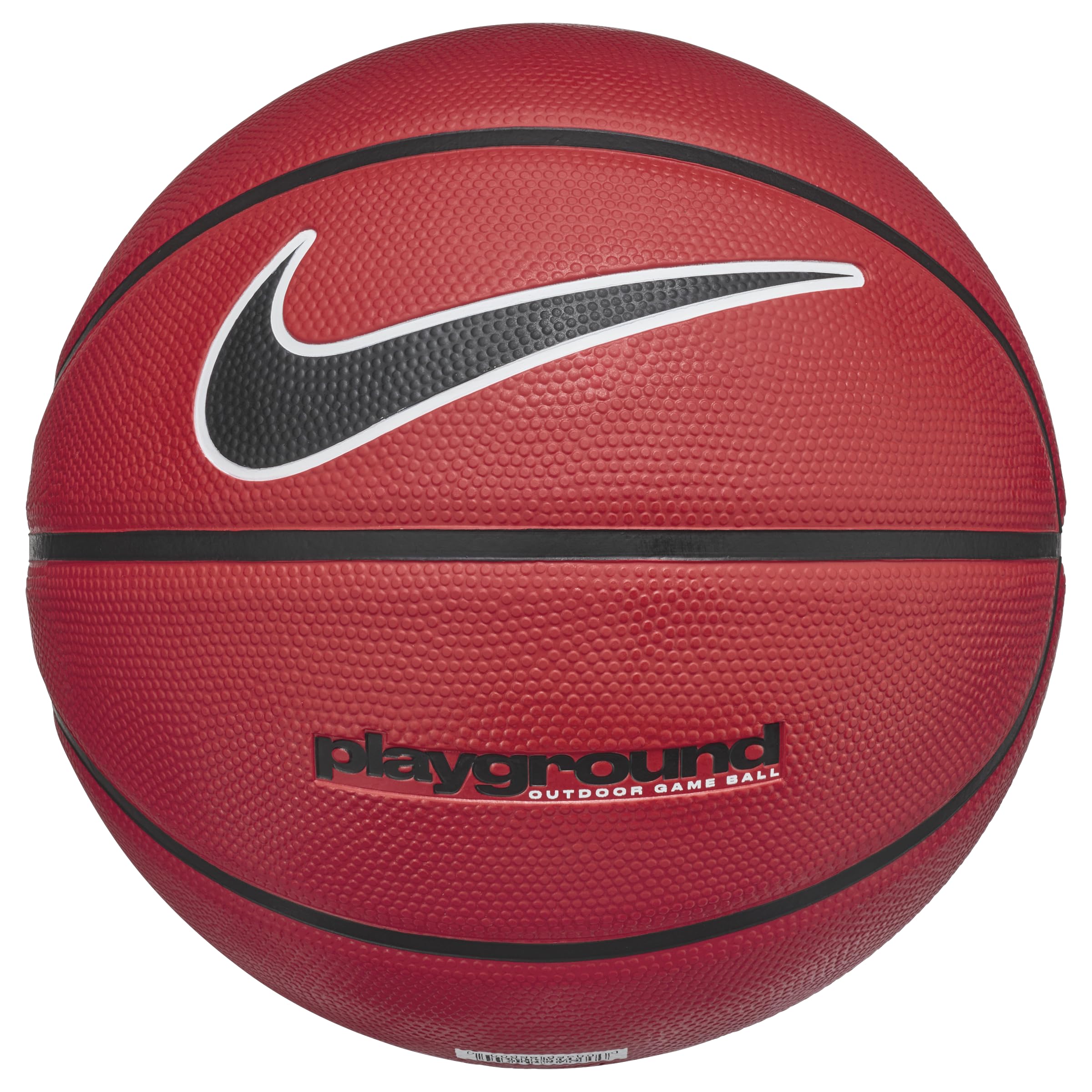 Nike Everyday Playground Basketball 8P Graphic – Outdoor Basketball with Graphic Design – Street Basketball – Deflated delivered, University Red/Black/White/Black, 7
