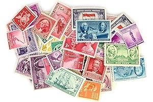 American Coin Treasures 40 U.S. Postage Stamps from the 1910s, 1920s, 1930s and 1940s