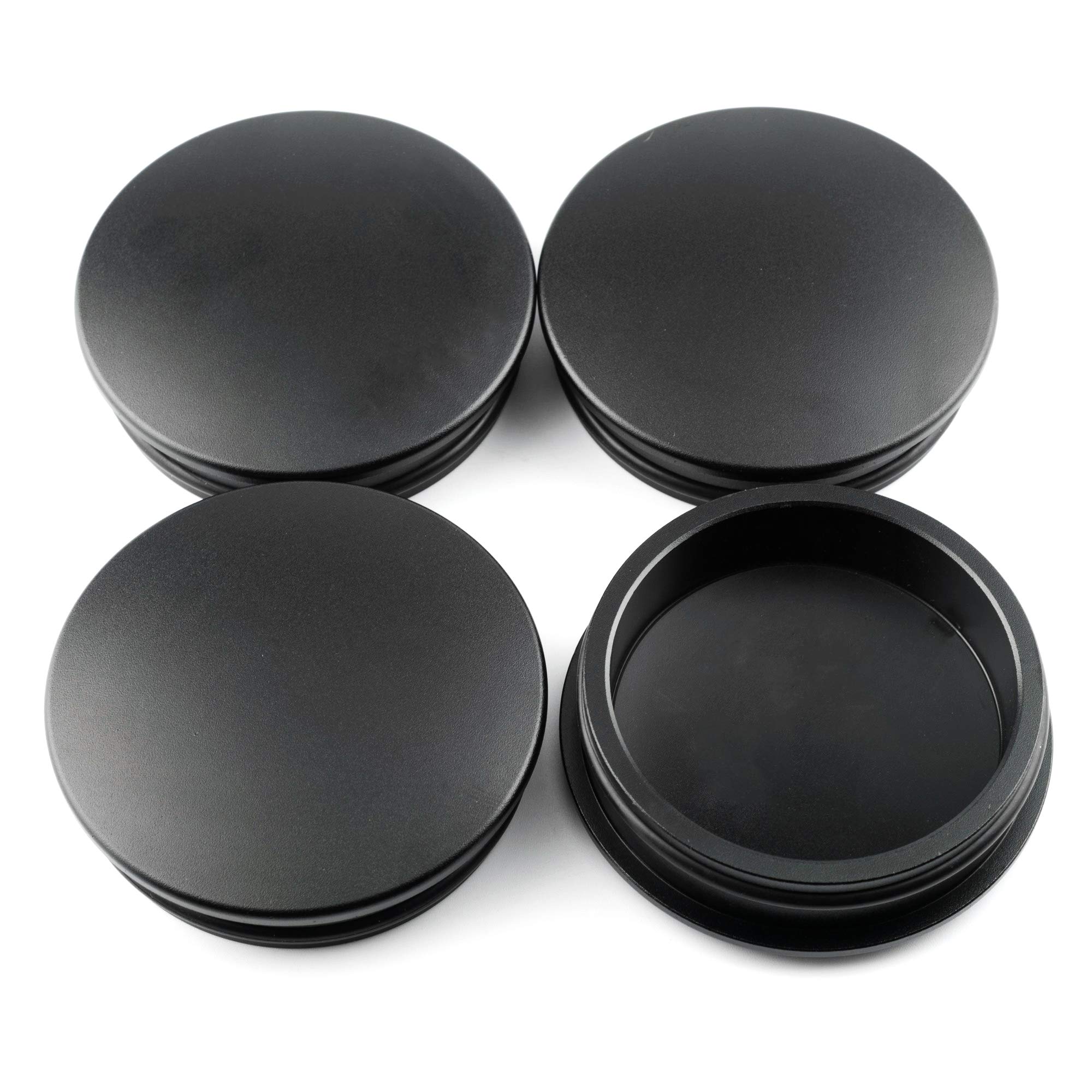 Rhinotuning 4 x zaślepki do piasty koła 74 mm, kolor czarny
