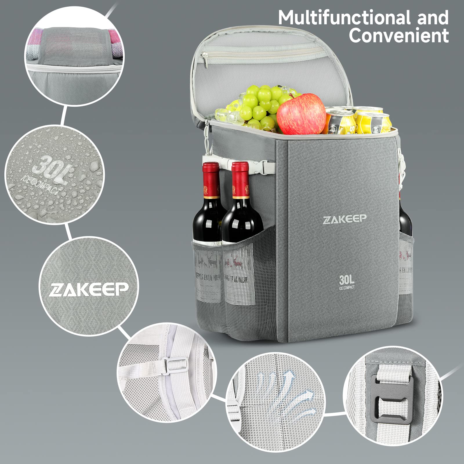 Sac à Dos Isotherme De Grande Capacité, Fourre-tout Isotherme