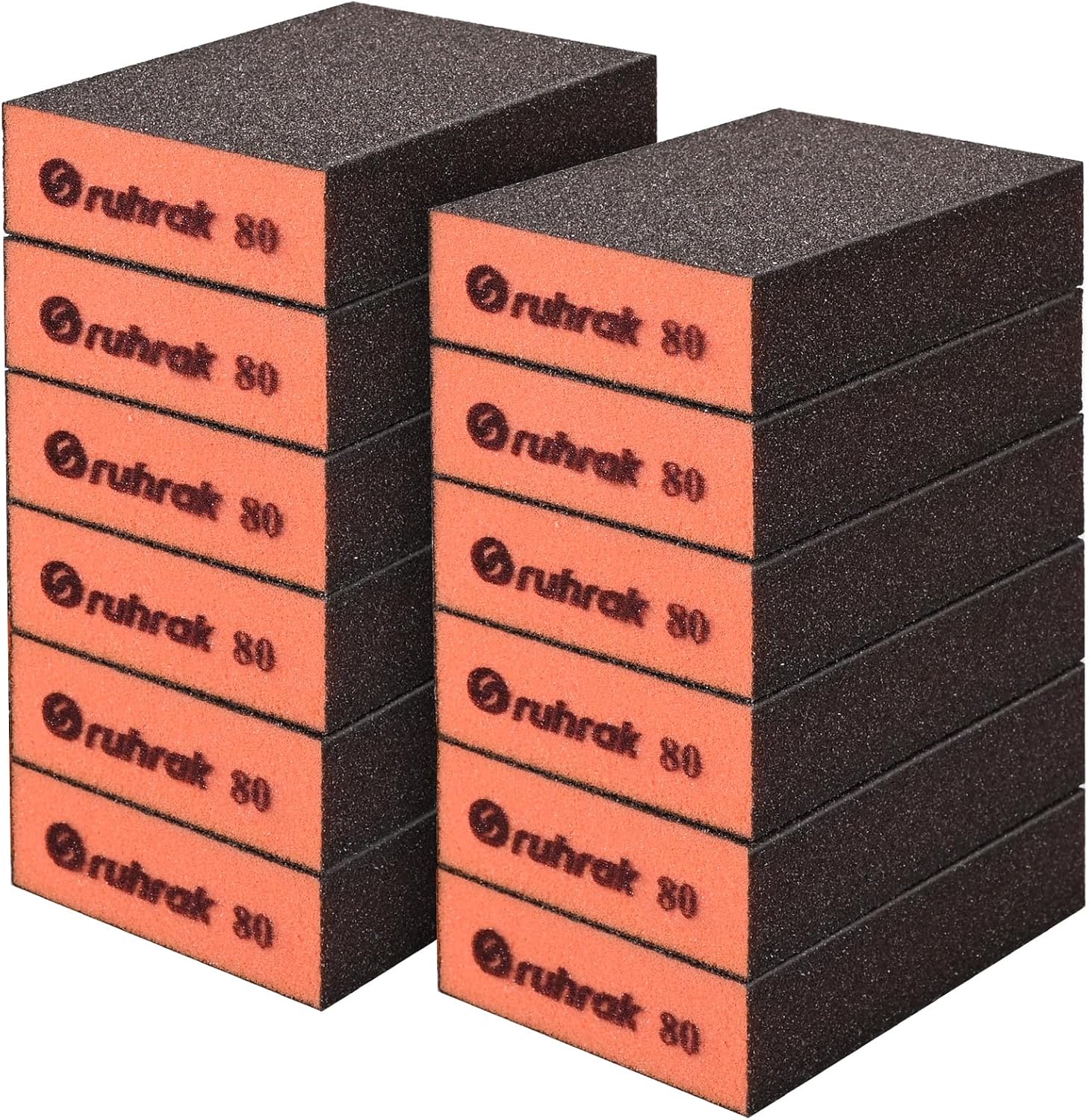 12 Sanding Blocks 80 Grit Hard Sander