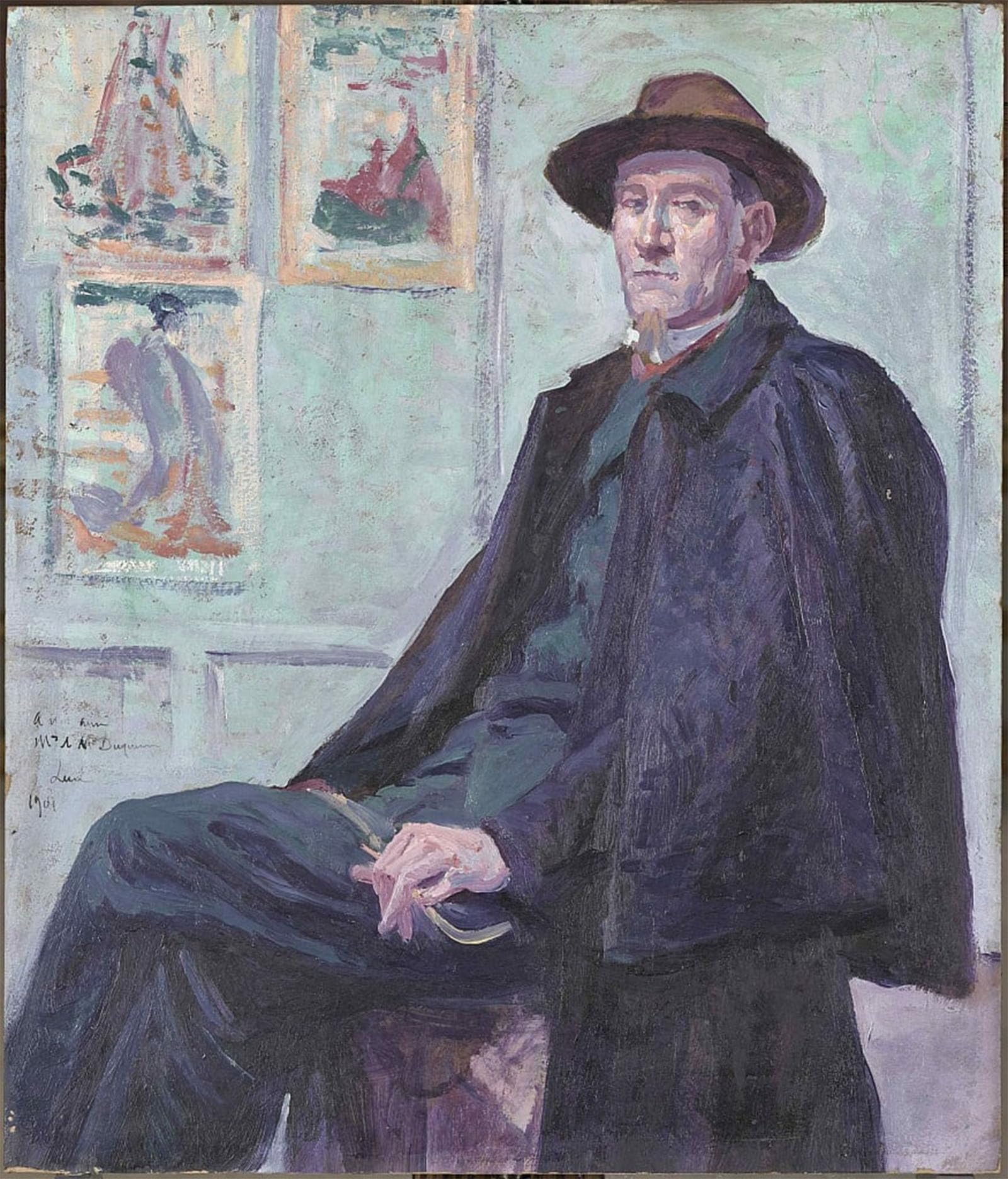 POSTERIIk Famous Print Pop Art Wall Art Graffiti Portrait of Félix Fénéon by Maximilien Luce Art Prints for Home Decor 60x90cm