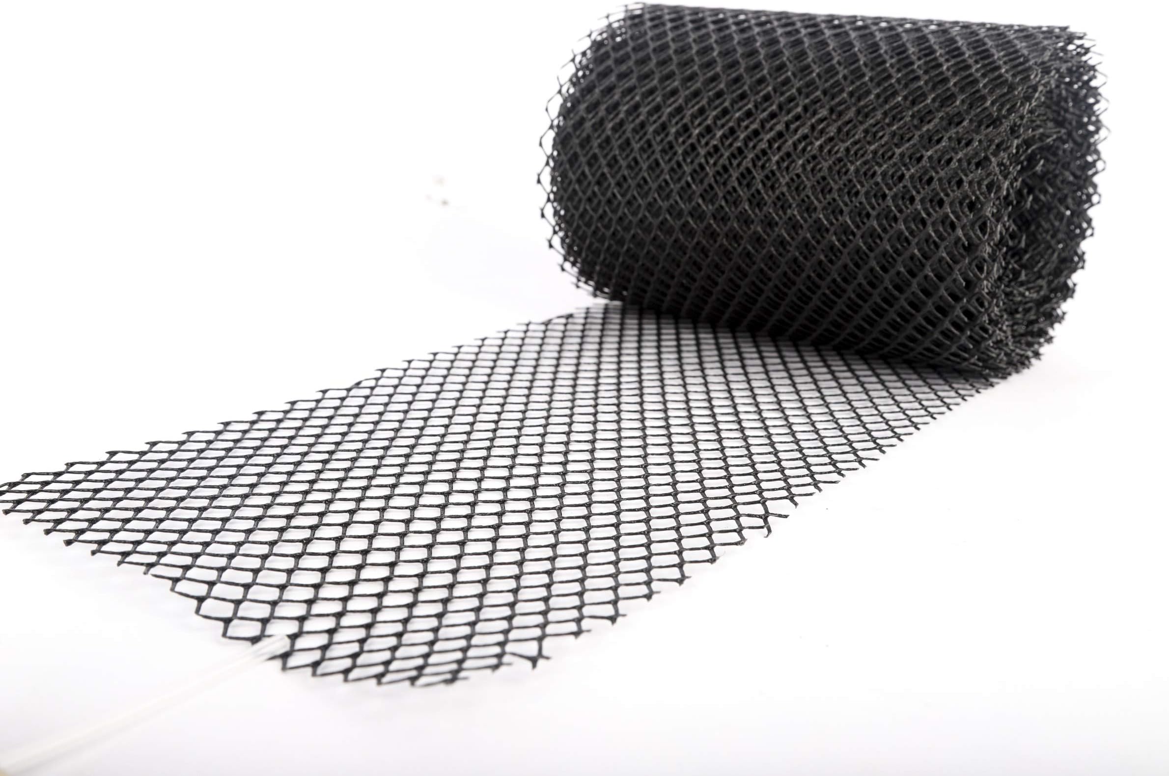 soikoi Gutter Guard Cutters Cover Flexible Drain Mesh Protector Roll for Rain Leaves Black, Wide 7 Inch×Length 26 Feet