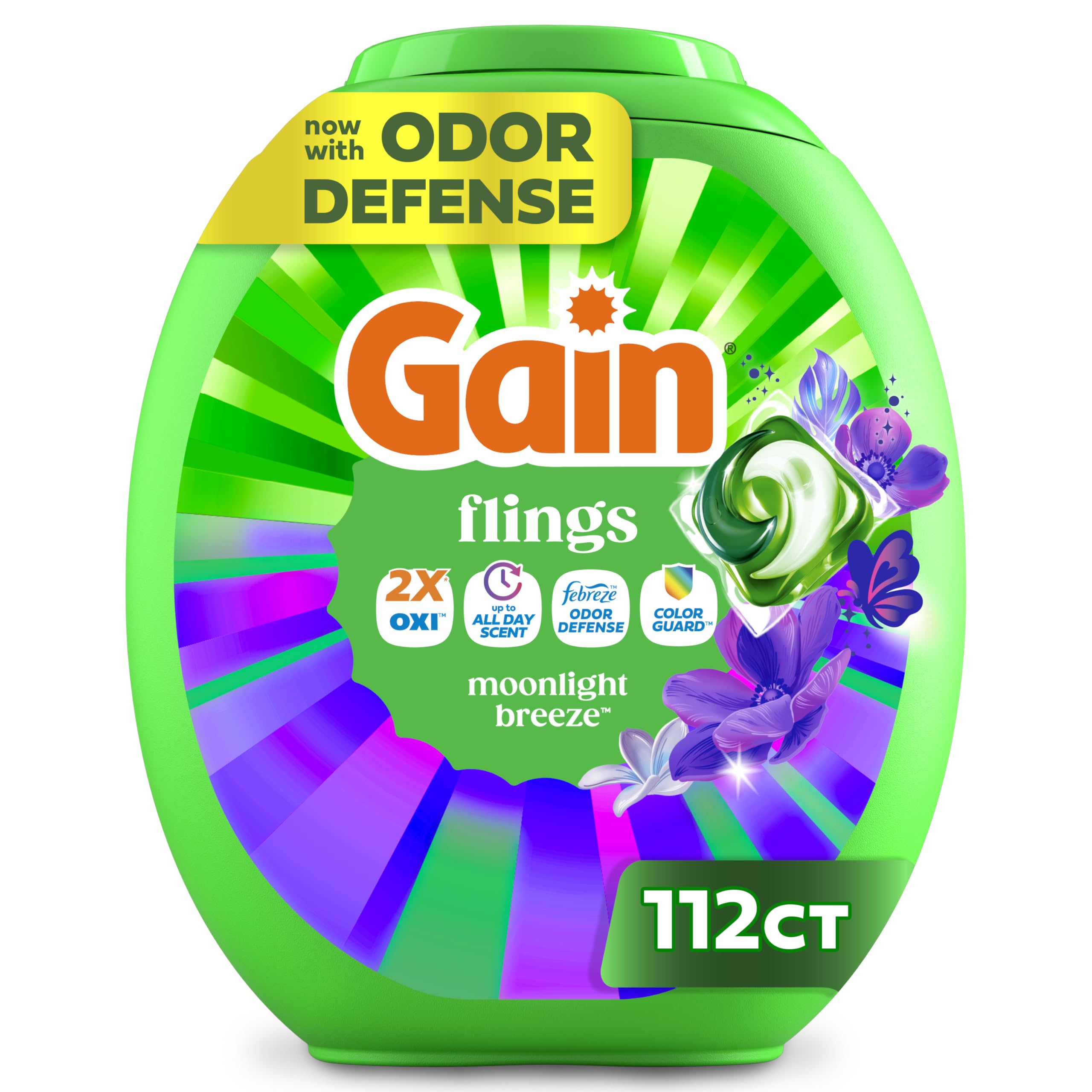 Gain Flings Laundry Detergent Pods 112 Count