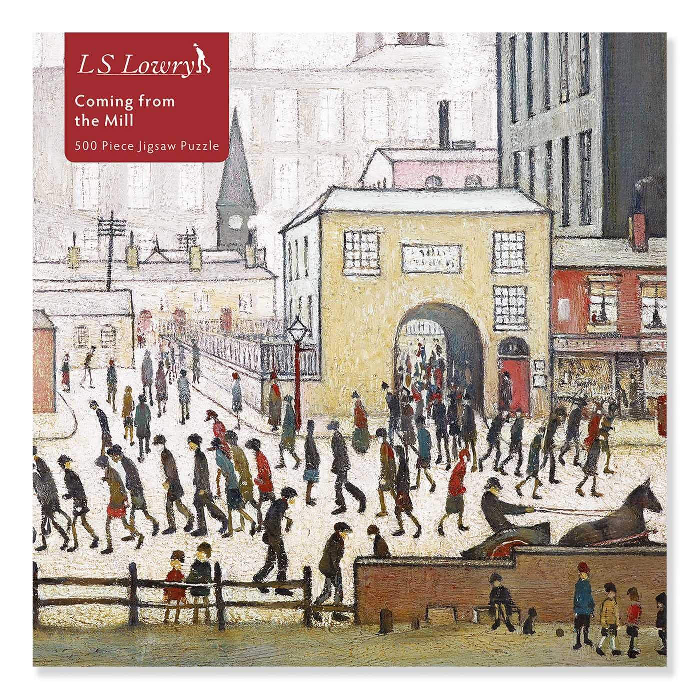 Adult Jigsaw Puzzle L.S. Lowry: Coming from The Mill (500 Pieces): 500-piece Jigsaw Puzzles