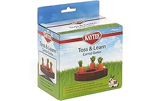 Kaytee Toss & Learn Carrot Game: An Education and Amusement Treat for Rabbits