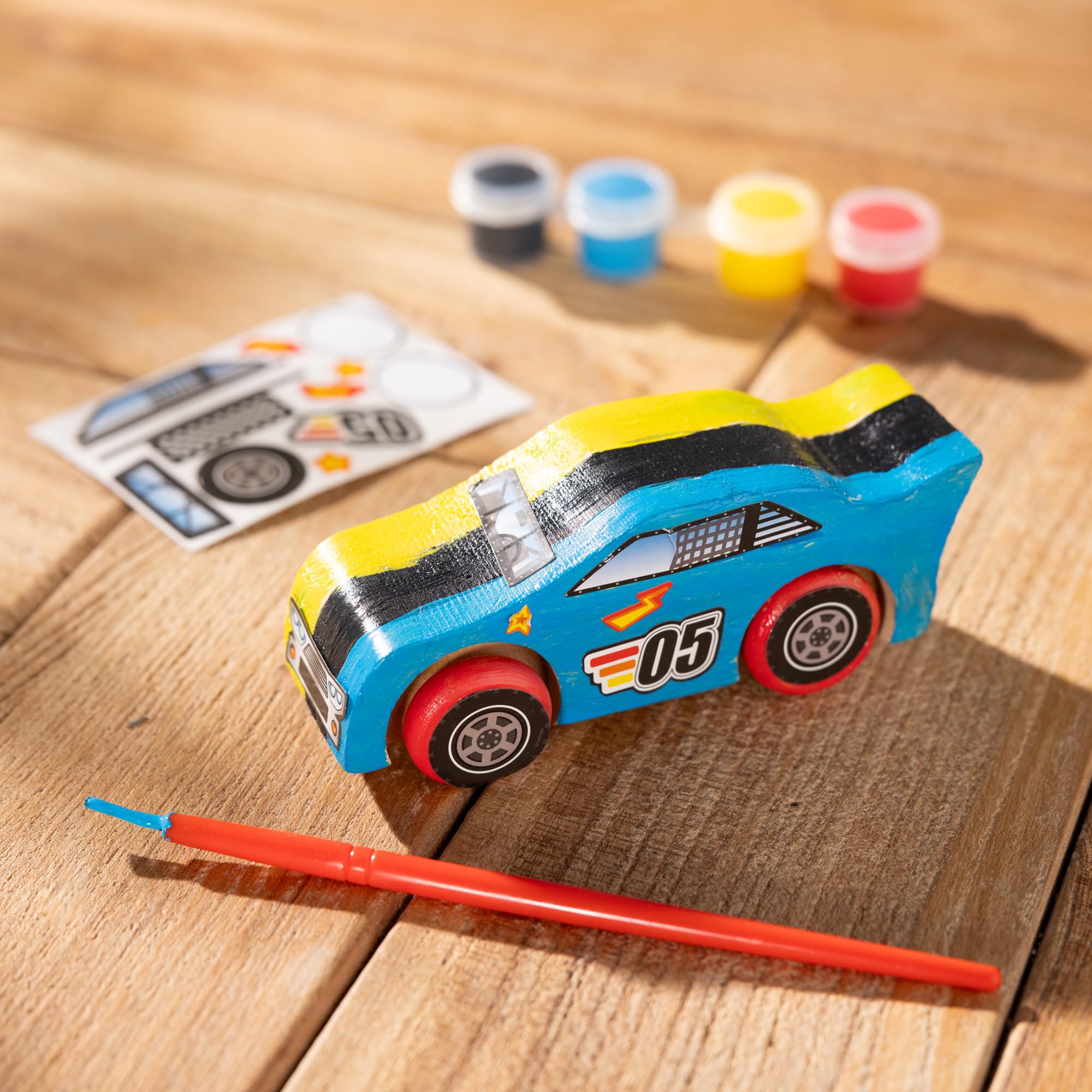Melissa & Doug Samochód wyścigowy | Sztuka & Rękodzieło | Pretend Play | 3+ | Prezent dla chłopca lub dziewczyny