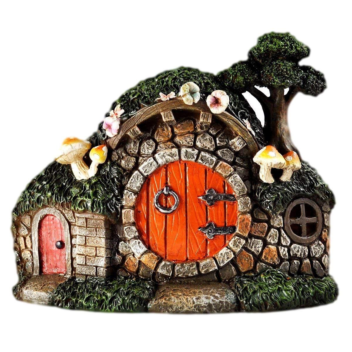 Fairy Garden UK Hobbit Burrow Mystical Garden Indoor Decor Elf Pixie Home L16cm