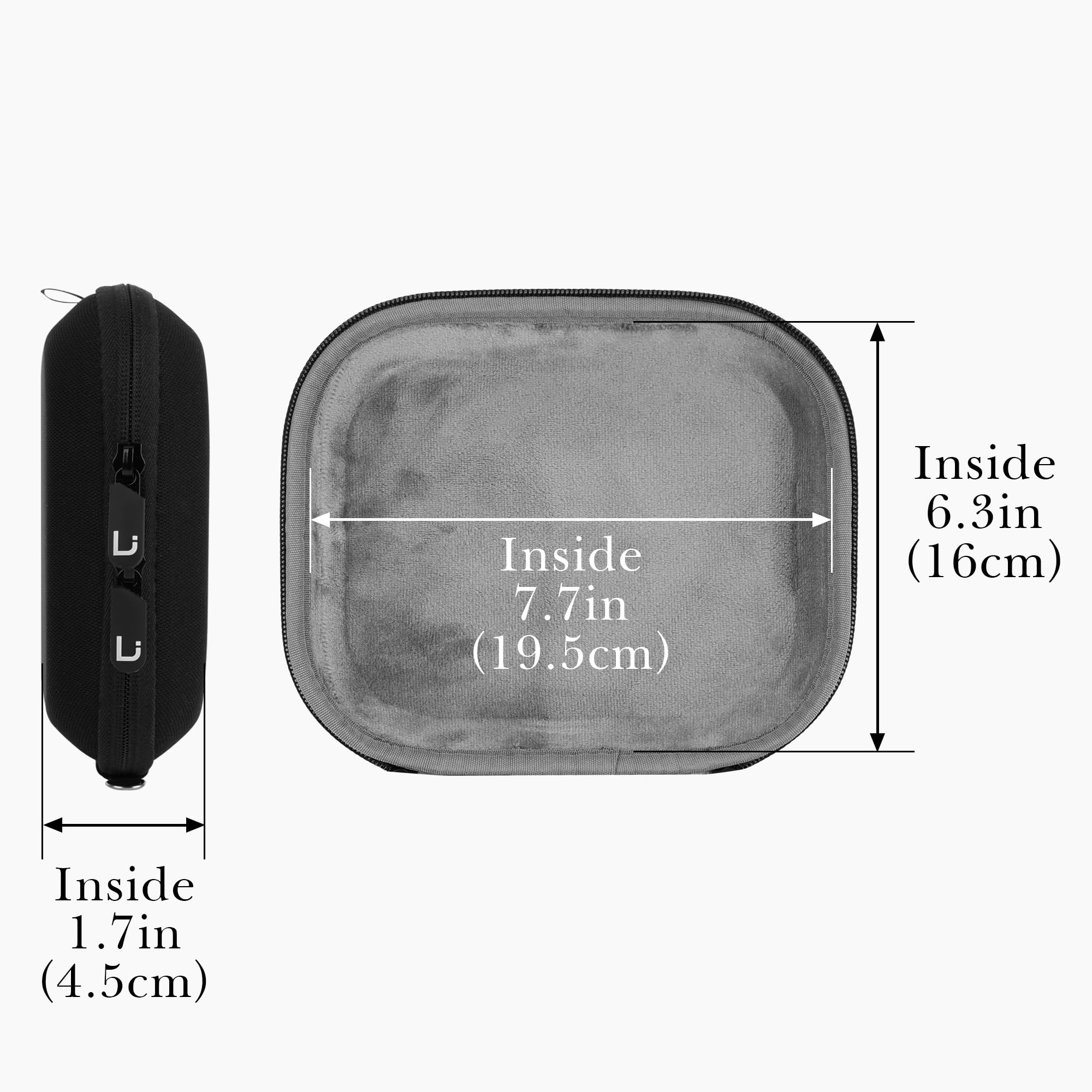 Funda Rígida XBERSTAR Para Auriculares JBL JR310BT, T600, TUNE660NC, T450, T500, T510BT – Bolsa De Almacenamiento Compacta Con Cremallera Y Correa, Color Negro