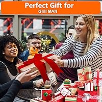 Vista 3 de BANGIE Alfombrilla de silicona de 17 pulgadas para accesorios Blackstone, cubierta antideformación y resistente a los rayos UV para parrilla de mesa