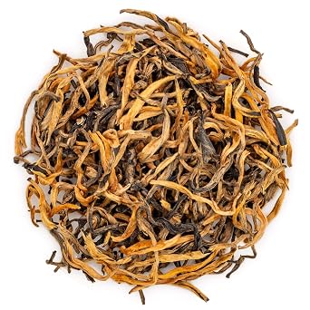 Oriarm Dian Hong Yunnan Black Tea 100g - Chinese Imperial Golden Monkey Loose Leaf Tea - Fengqing Dianhong Honey Aroma