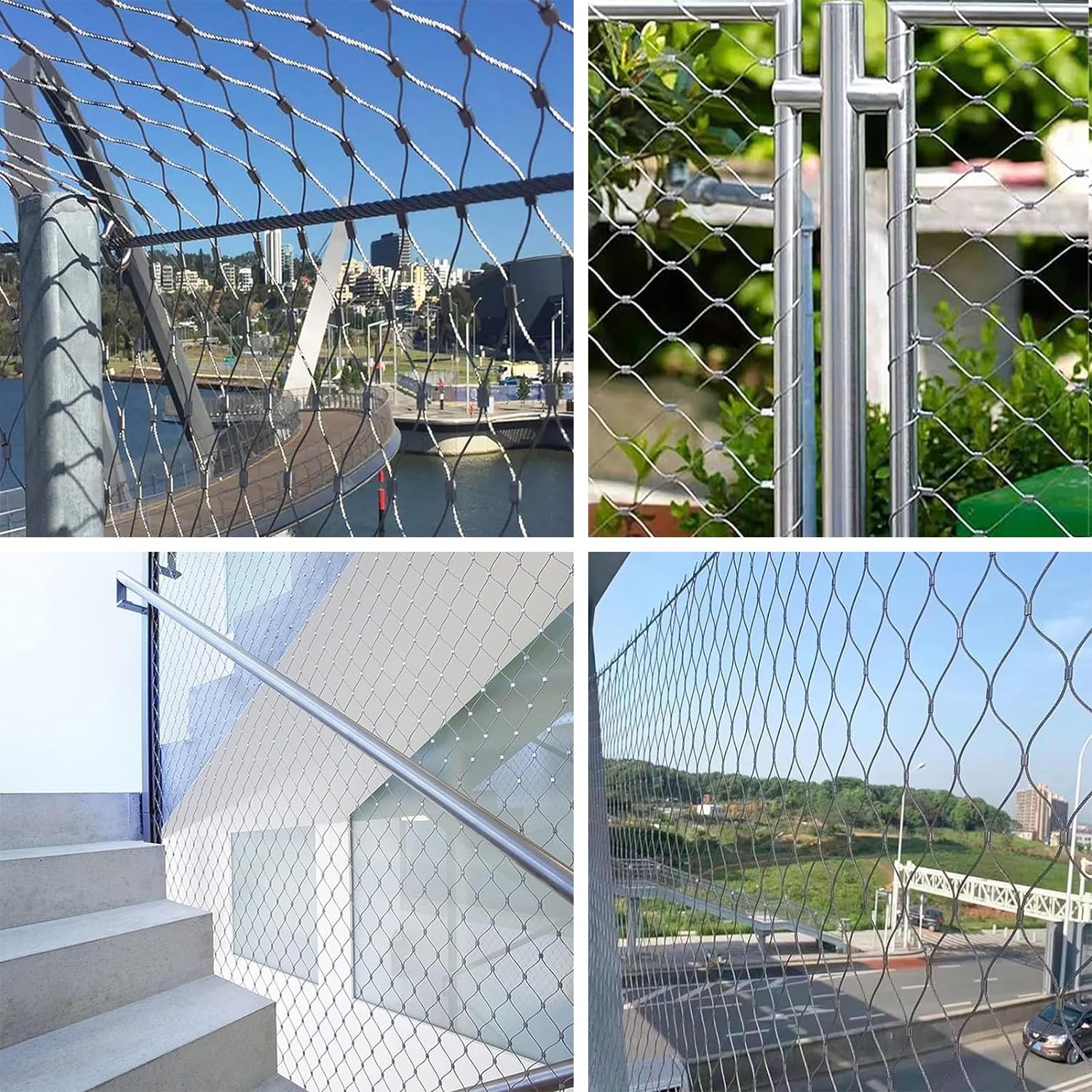 Malla de alambre flexible para decoración de jardín y gestión de cables