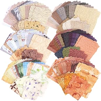 Scrapbooking Paper Scrapbook Accessories Beautiful Vintage Leaves Set 168 Pieces Junk Journaling Accessories Embossed as well as Printed Layer Notes for Cards Crafts and Crafts DIY Decoration