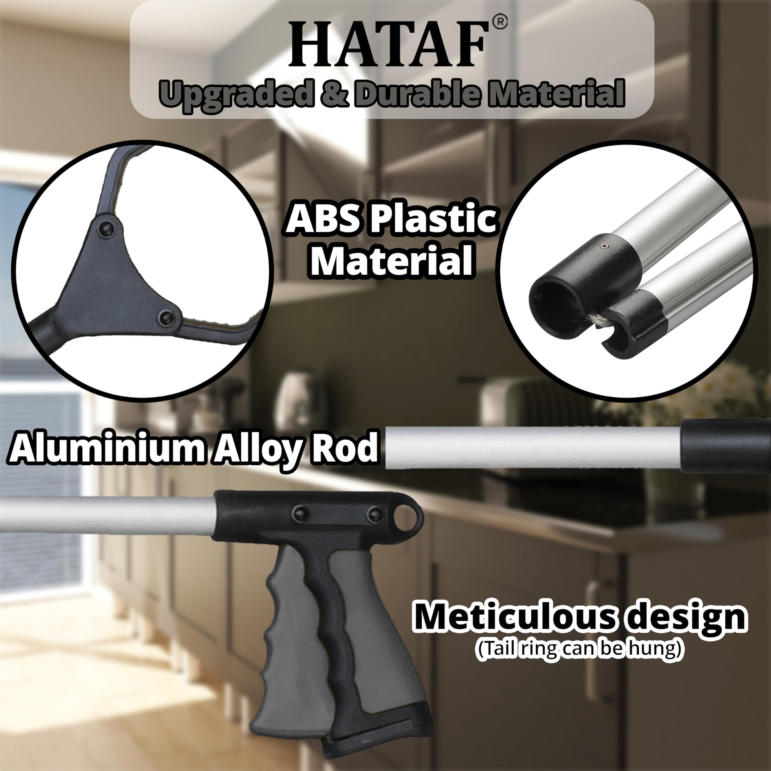HATAF® 32inches Litter Pickers for Adults Grabber Stick - Image 4
