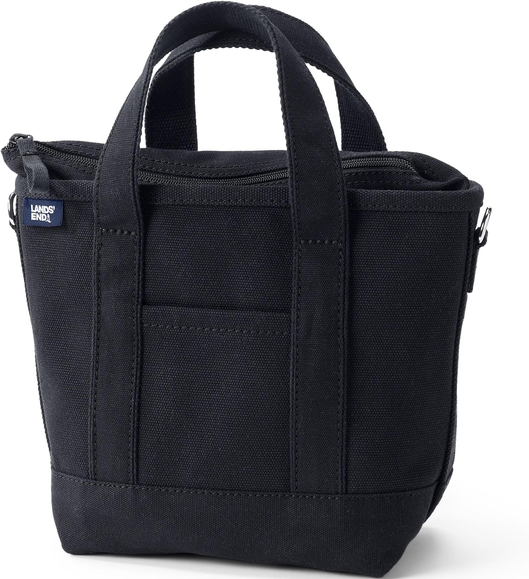 Zip Top Canvas Tote Bag