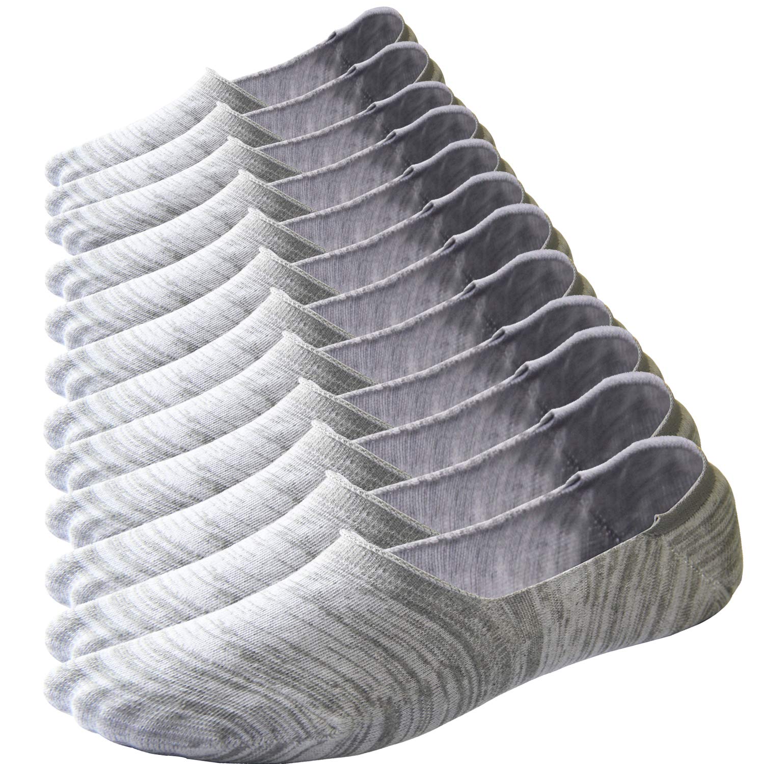 Sakya No Show Low Cut Socks Mens Cotton Loafer Socks Flat Boat Liner Non-Slip