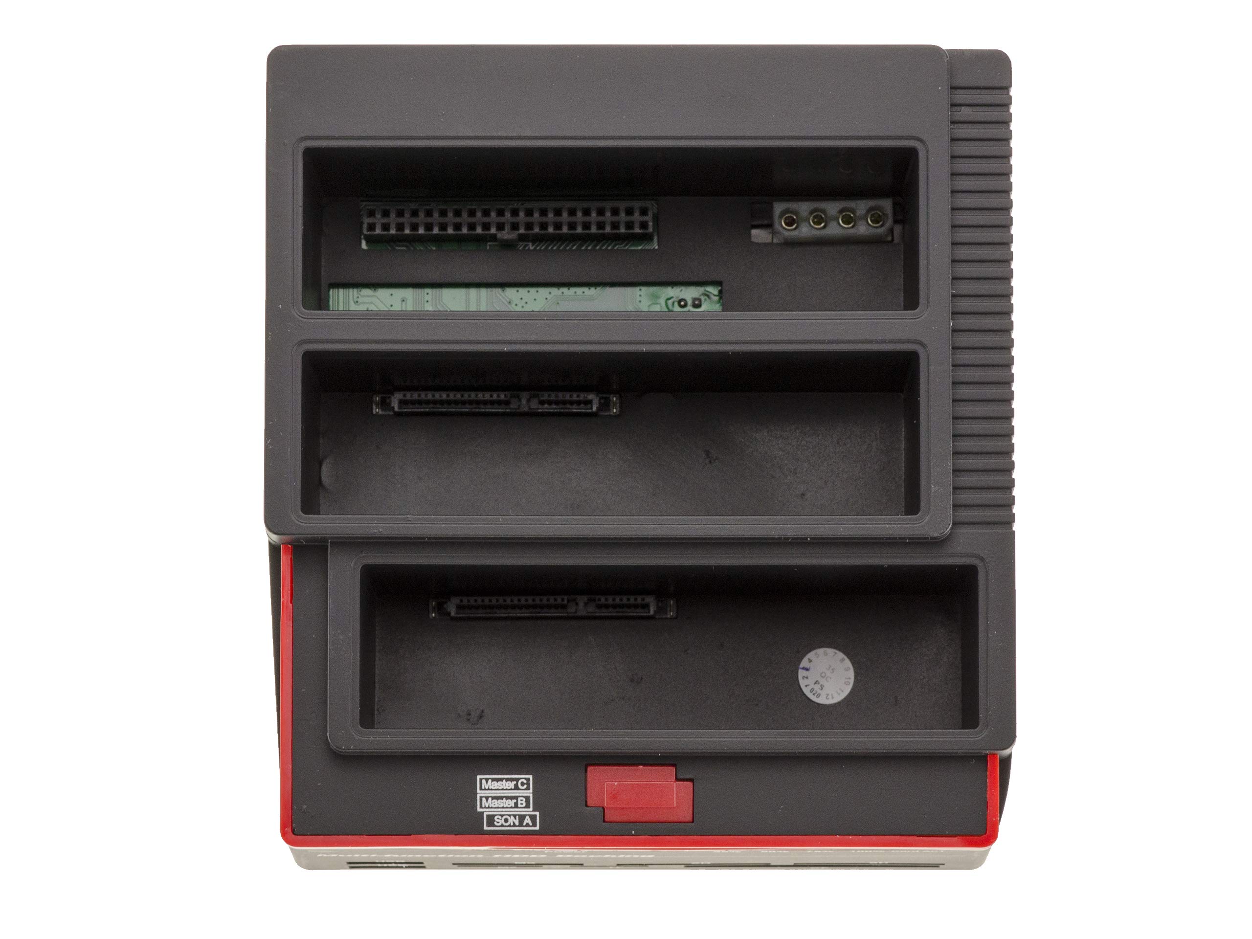 KALEA-INFORMATIQUE Docking Station tripla a 2 porte SATA e una porta IDE da 2,5 e 3,5 a USB 3.0. Dock per HDD con funzione CLONING e alimentazione 3A.