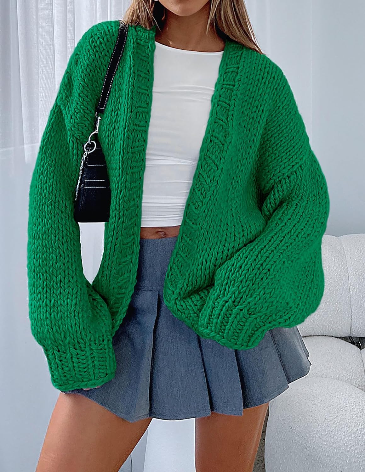 PRETTYGARDEN Cardigan Sweaters for Women Trendy Fall Fashion 2026 Long Sleeve Chunky Knit Cardigans Winter Clothing Outfits - Image 7