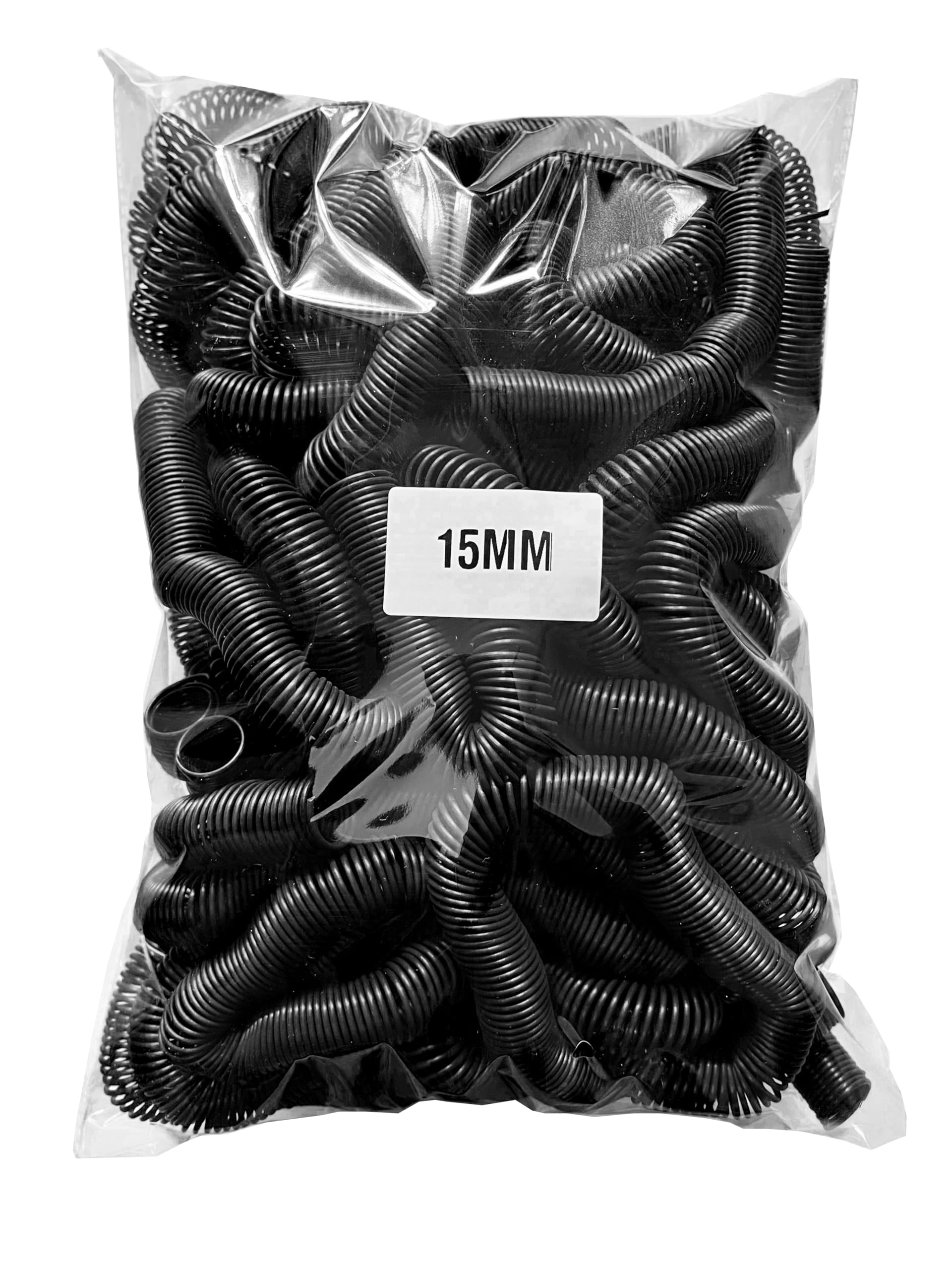 Kosh Spiral Binding Black Heavy Quality Plastic Spiral Ring/Coil/Loop Manual Ring Binder (15MM)