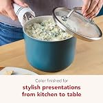 KitchenAid - Ensemble de produits de cuisine, pots antiadhésifs à induction en céramique anodisée dure et poêles avec casseroles, poêles, marmites et lides (Agave, 9-Piece)